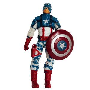 Marvel Captain America Camo Shield Action Figure Fully Articulated Collectible T
